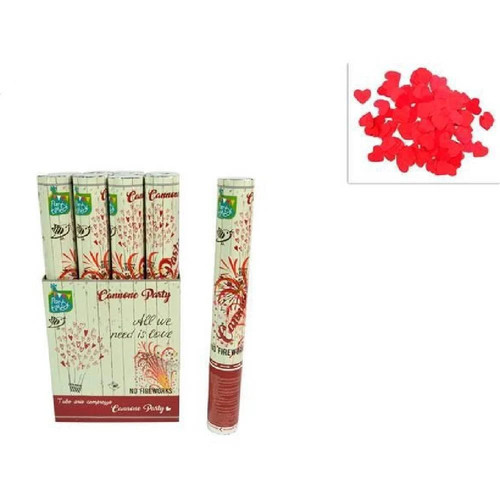 Tubo spara cuori petali rossi - spara,