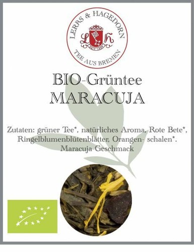 Tè verde bio - verde, maracuja