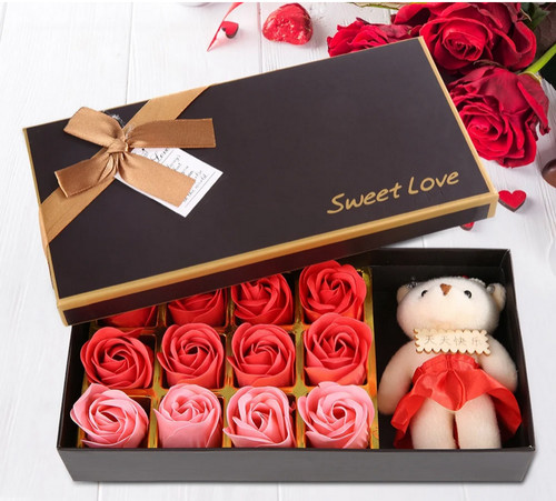 Rose rosse sapone con - di,